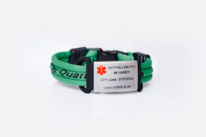 Medical id adult sport bracelet green