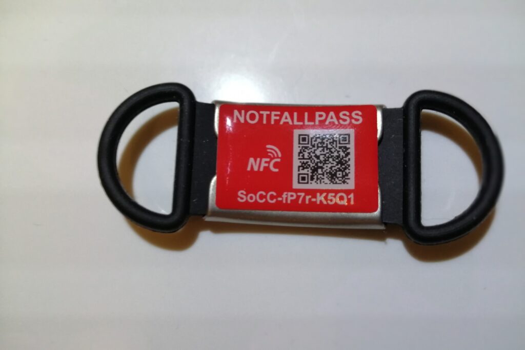Notfall-ID NFC QR Code Chip